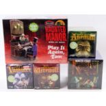 A collection of MPC, Polar Lights, and Monster Scenes plastic kits, all housed in original shrink-