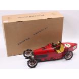 Paya, Spain, large tinplate clockwork Bugatti Racing Car, red with tinprinted detail, includes