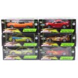 A collection of Joyride and Racing Champions 1/18 scale The Fast and Furious boxed diecast group