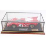 A 1/12 scale model of the 1970 Daytona Ferrari 512S by Midland Racing Models, comprising resin