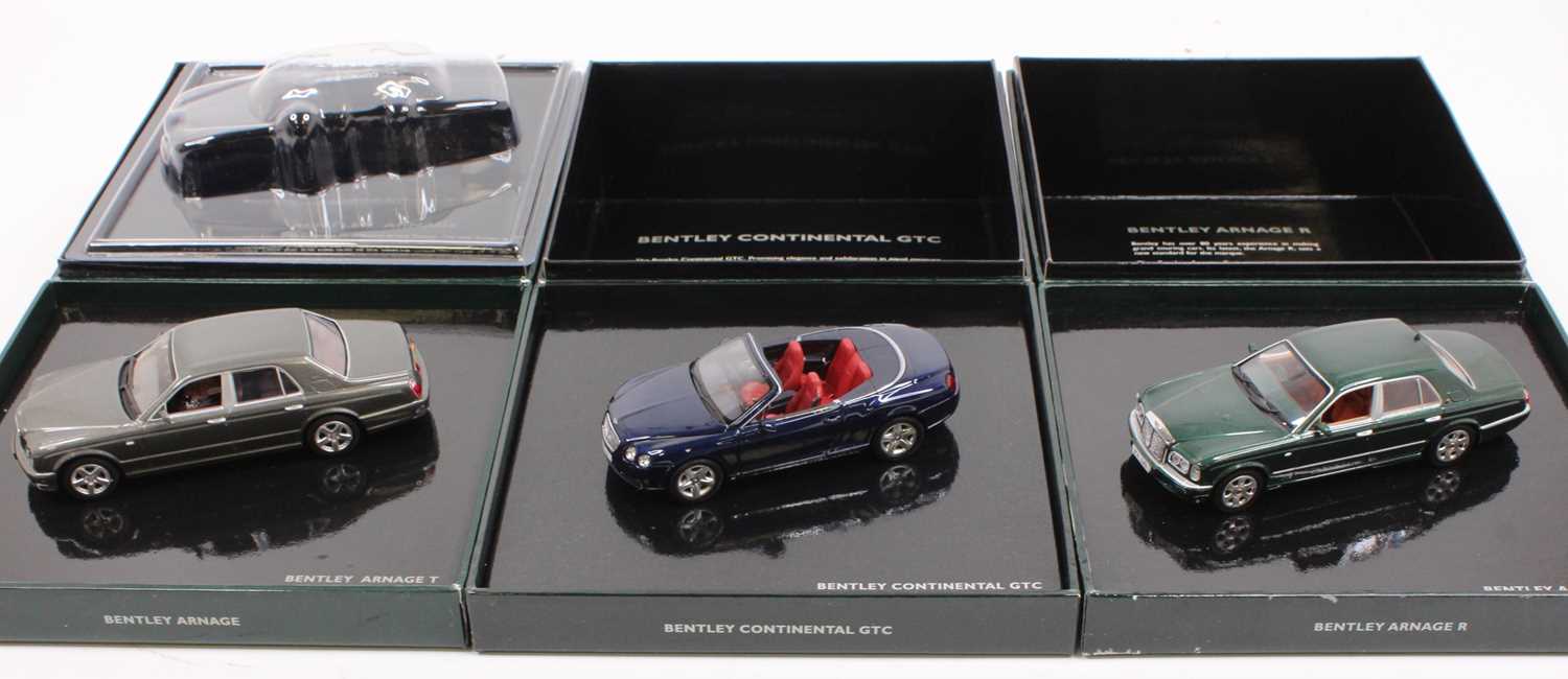 A Minichamps 1/43 scale Bentley presentation release diecast group to include a Bentley Arnage R, - Image 2 of 2