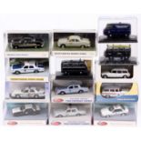 A collection of mixed 1/43rd scale emergency vehicles, with examples including a First Response