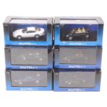 Auto Art 1/43rd scale diecast group of 6, with examples including an E Type Jaguar, a Jaguar D-