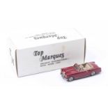 A Top Marques 1/43 scale white metal and resin hand crafted model of a HE8 Alvis TF convertible,