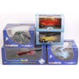 A collection of five various 1/18 scale Revell and Oxford Diecasts BMW Isetta Models, specific