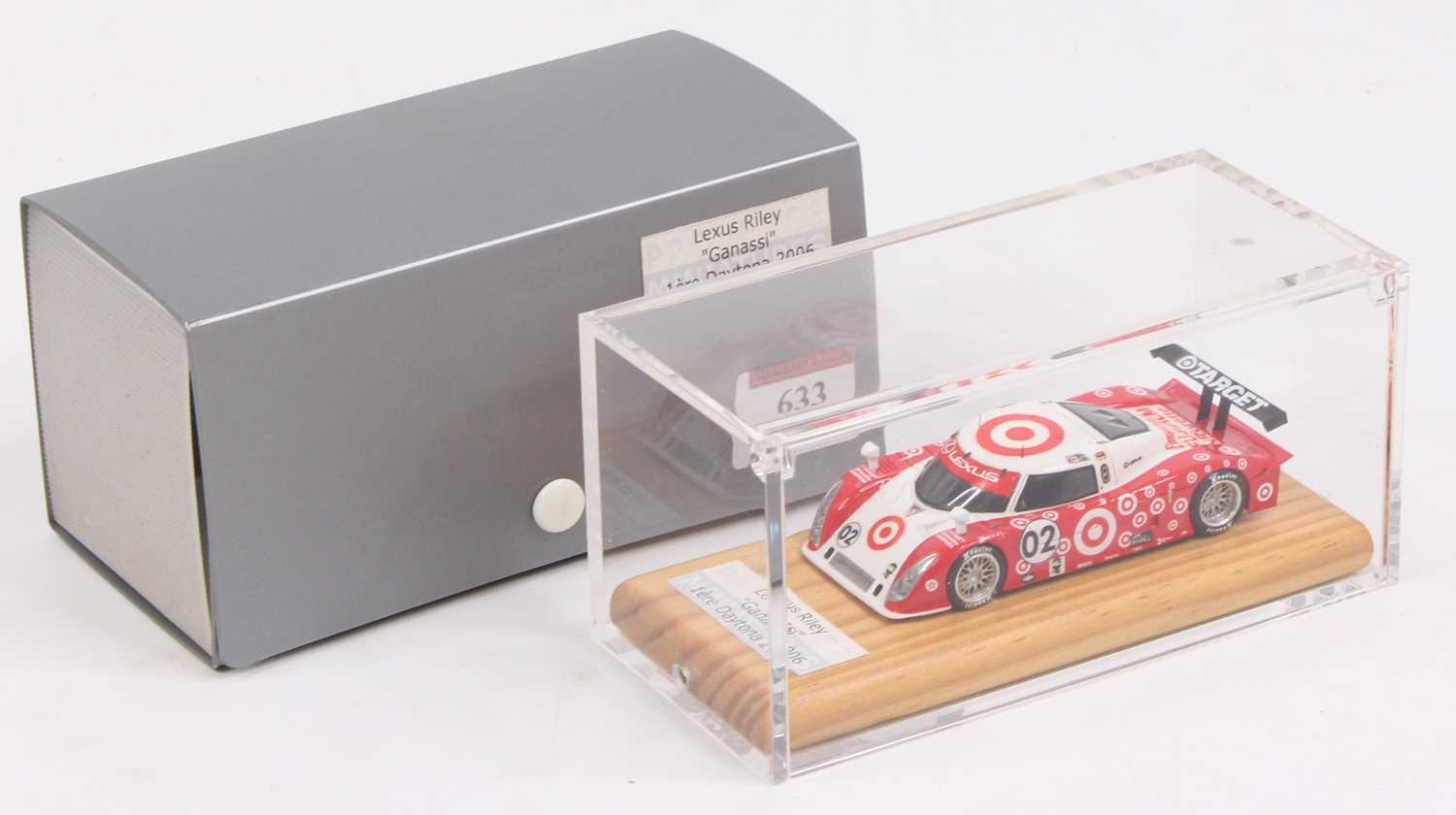 A Provence Moulage Miniatures 1/43 scale factory hand-built model of a Lexus Riley Ganassi 1st Place