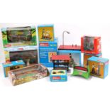 One box containing a large collection of Wilesco live steam workshop and lineside accessories to