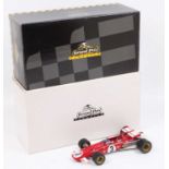 An Exoto Grand Prix Classics 1/18 scale model of a Ferrari Formula One 312B 1970 Mexico Grand Prix