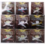 Corgi Aviation Archive 1/144th scale boxed aircraft group of 9, with examples including No.48502