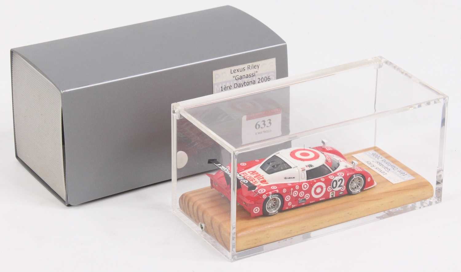 A Provence Moulage Miniatures 1/43 scale factory hand-built model of a Lexus Riley Ganassi 1st Place - Image 2 of 2