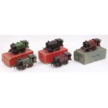 Five Hornby 0-4-0 locos, all with parts missing, paintwork heavily marked. Suitable for spares or