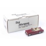 A Top Marques 1/43 scale resin and white metal hand crafted model of an Alvis TD convertible