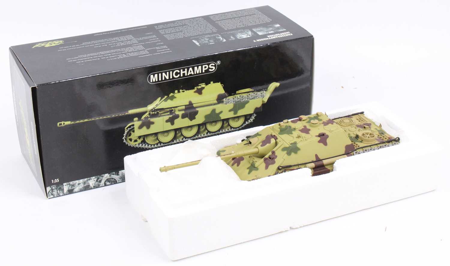 A Minichamps No. 019022 1/35 scale diecast model of a Panzerkampfwagen 5 Jagd Panther 1944 West