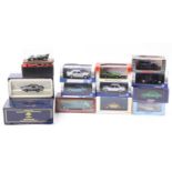 One box containing a collection of 12 various 1/43 scale diecast miniatures to include Kyosho,