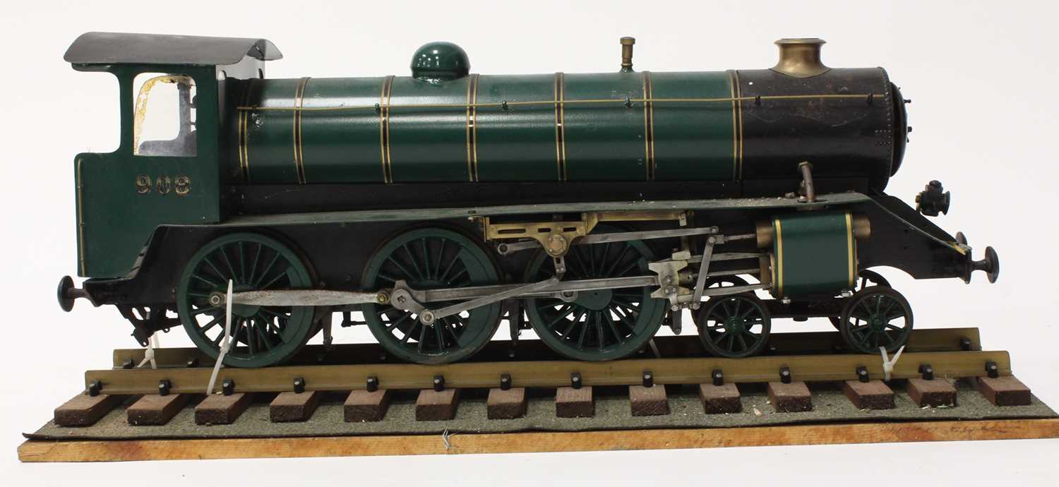 3.5 inch gauge de-commissioned live steam model of a 4-6-0 locomotive, finished in green and - Image 6 of 6