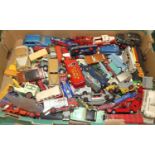 One tray of mixed vintage playworn diecast vehicles, to include Dinky