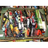 A tray of mixed diecast to include Dinky, Matchbox Models fo Yesteryear and others