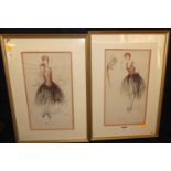 Marcel Black - Pair; Bavarde & Moqueuse, prints