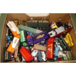 A box of mixed vintage diecast vehicles, to include Corgi Toys, Corgi Major, Lledo Days Gone etc