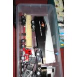 A box containing a pair of mixed scale radio controlled road transport diecast, to include a Team