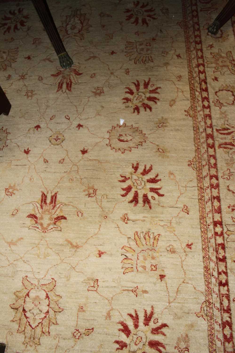 A Persian style machine woven cream ground rug, 240 x 175cm - Image 3 of 4