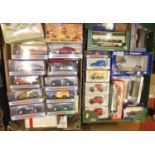 Two trays of modern issue diecast, to include Matchbox Collectables, Dinky by Matchbox and others,