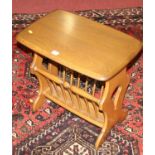 An Ercol mid-elm 'Golden Dawn' magazine table, w.54cm