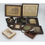 A collection of 19th century portrait miniature frames