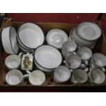 A Denby stoneware part tea service, together with a Wedgwood Arctic pattern part dinner service