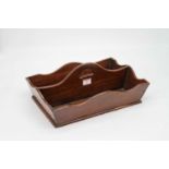 A George III mahogany cutlery tray