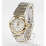 A lady's Omega Constellation bi-metal quartz wristwatch, ref: 1262.70.00, watch No.57215093,