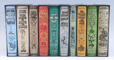 Folio Society, a collection of ten volumes each in pictorial cloth and slip-case to include