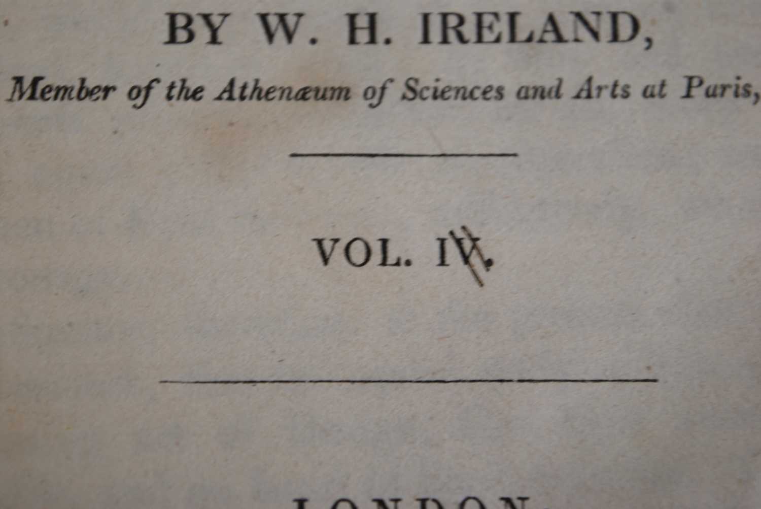 Ireland, William Henry: England's topographer, or A new and complete history of the county of - Image 4 of 5