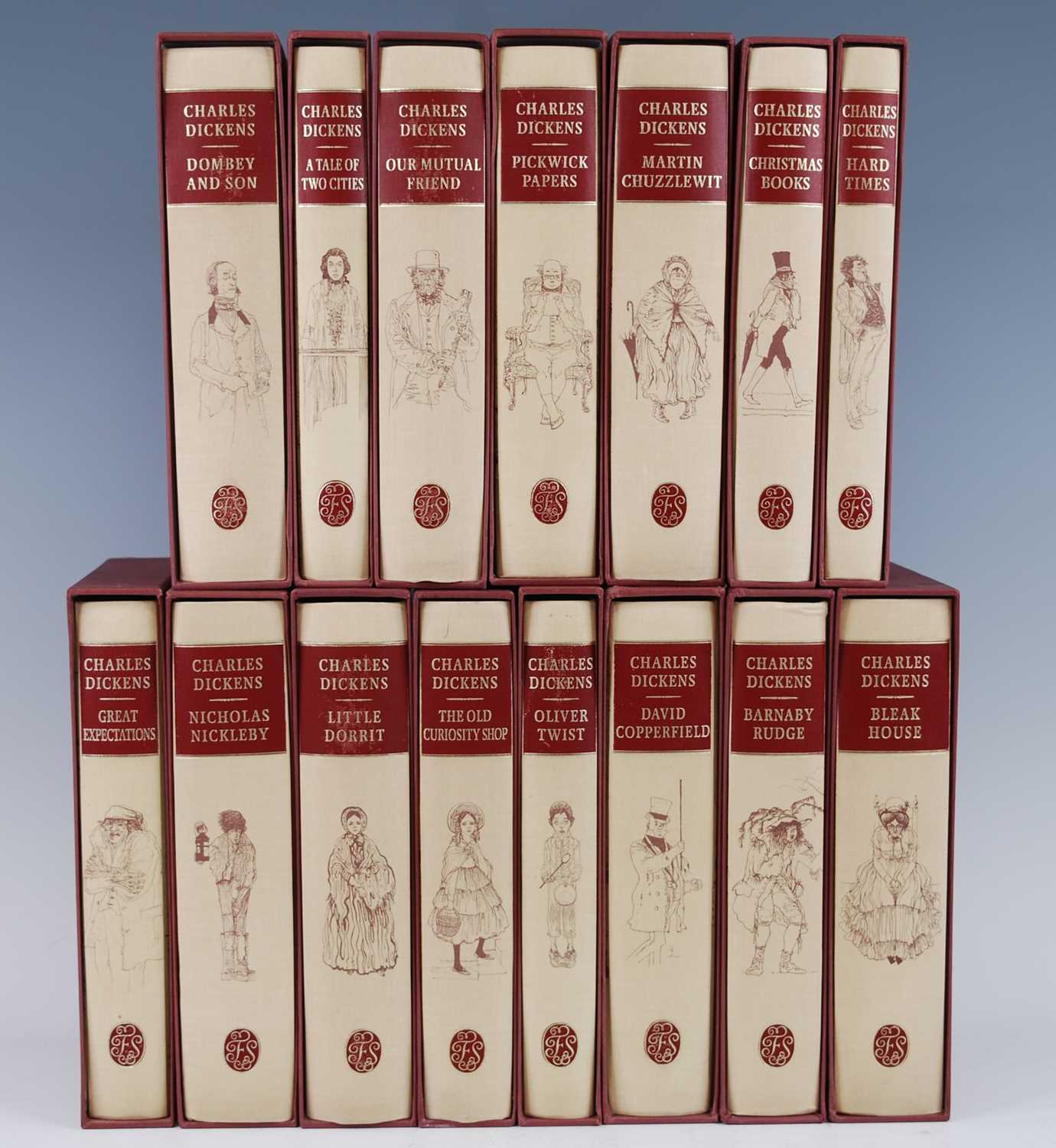 Dickens, Charles: The Works Of, all uniformly bound Folio Society editions in slip-cases to