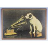 After Francis Barraud, (1856-1924), Nipper, coloured print, 34 x 51cm One of the most famous brand/