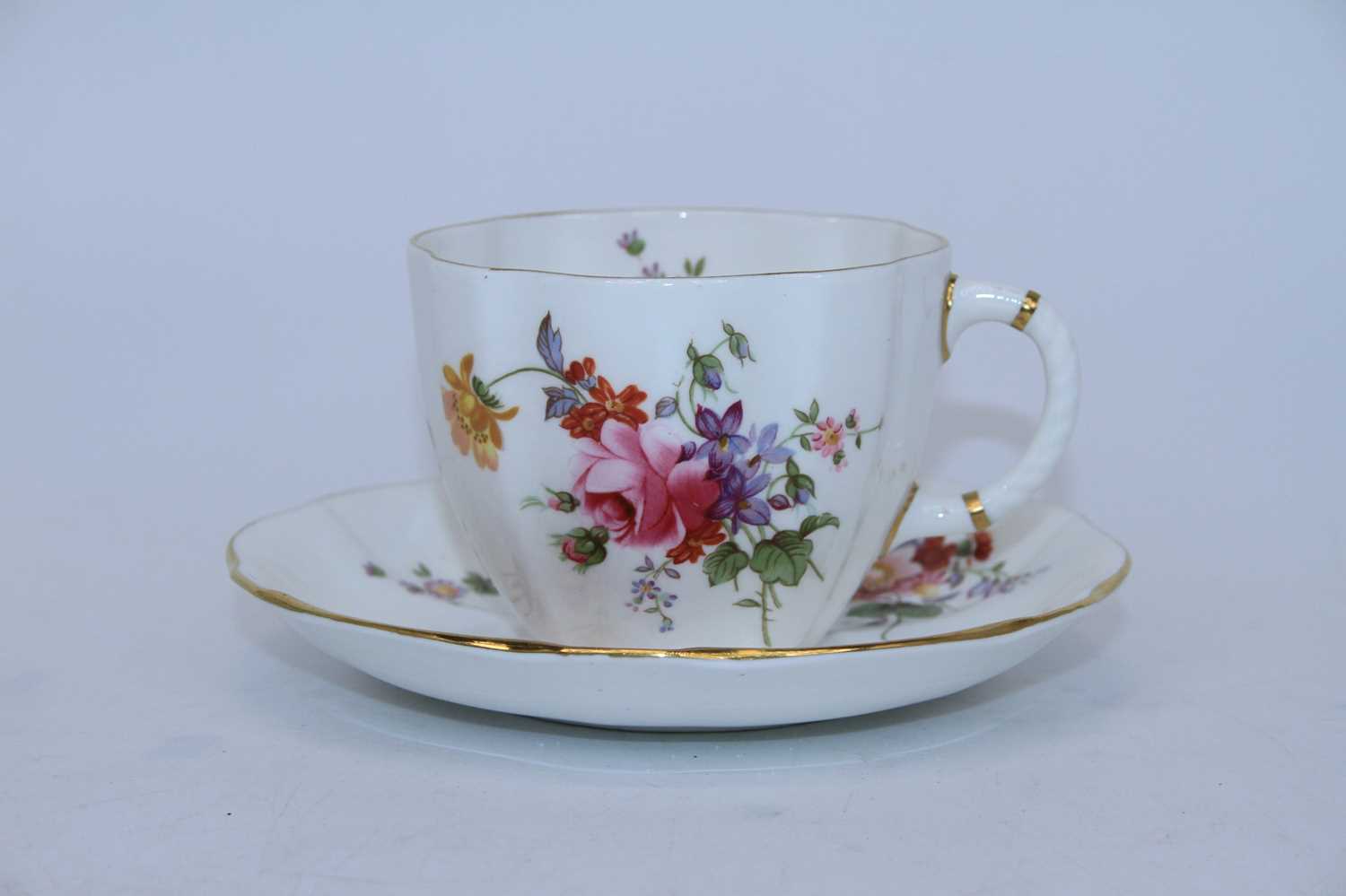 A Royal Crown Derby bone china harlequin 6-place setting tea service, together with various other - Image 3 of 4