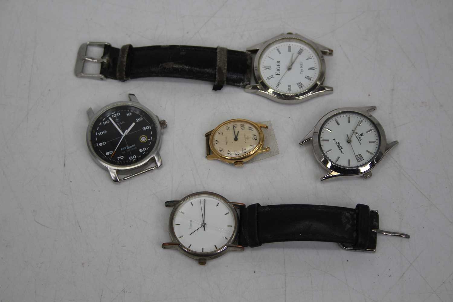 A copy of a Rolex Oyster Perpetual Datejust wristwatch; together with various other gent's fashion - Image 3 of 3
