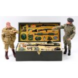 A collection of vintage Action Man, to include the Action Man locker kit box containing various