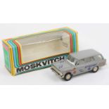 Moskvitch 1/43rd scale diecast model of a 427 Rally Service Barge, finished in grey with USSR