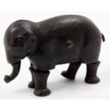 Late 19th Century cast iron walking elephant toy, marked patent 1873, made by the Ives Toy Company