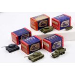 A collection of Authenticast Comet Metal Products Corporation boxed military vehicle group, to