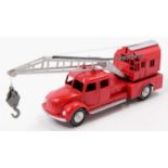 Marklin No.8031 Autocran Magirus Mobile Crane, red body with silver trim and jib, spun hubs with