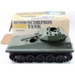 A Palitoy Action Man Scorpion Tank in its original card box (VG)