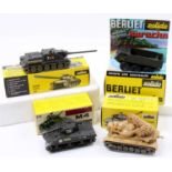 A collection of four various boxed Solido military diecasts to include a No. 202 M-47 Patton