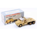 French Dinky Toys No.888 GBO Berliet Sahara recovery vehicle, comprising of a light tan body with