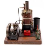 Stuart Turner and Reeves Castings spirit-fired steam plant, comprising of S50 Stuart Turner