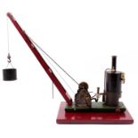 From Curly Lawrence LBSC Designs rotating single-cylinder steam crane, original build details can be