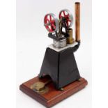 Scratchbuilt vertical hot air engine, in the manner of a French Vertical engine by Julian wood,