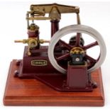 Cotswold Heritage Cirrus Beam Engine, suitable for steam or compressed air use, comprising maroon