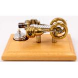 Bohm, HB7 hot air stirling engine, nicely finished kit comprising of stainless steel and brass